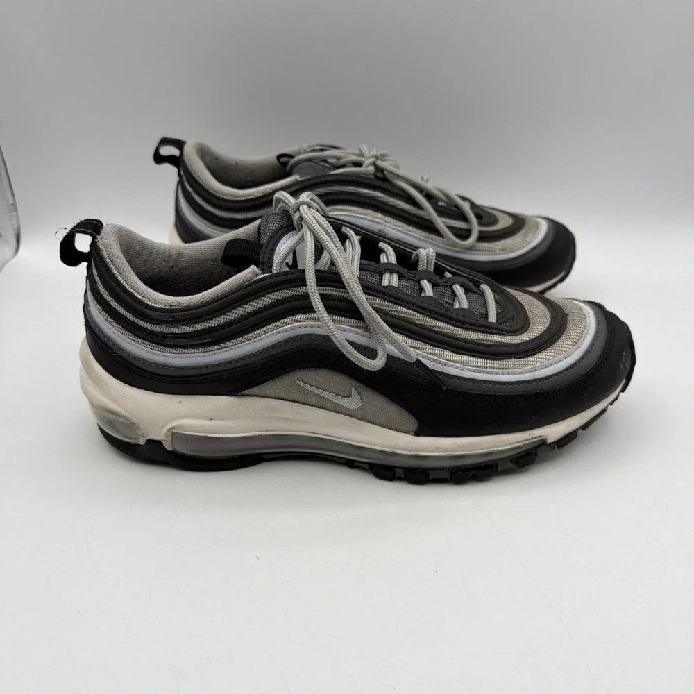 Nike Air Max 97 Shoes Youth Size 7Y Black Gray GS